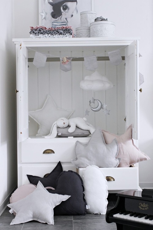 Pute hvit stjerne av lin, Cotton&Sweets - Bilde 4