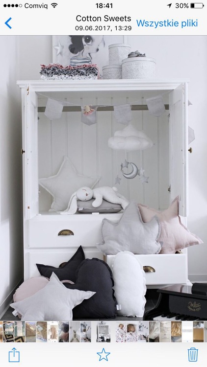 Pute hvit stjerne av lin, Cotton&Sweets - Bilde 7