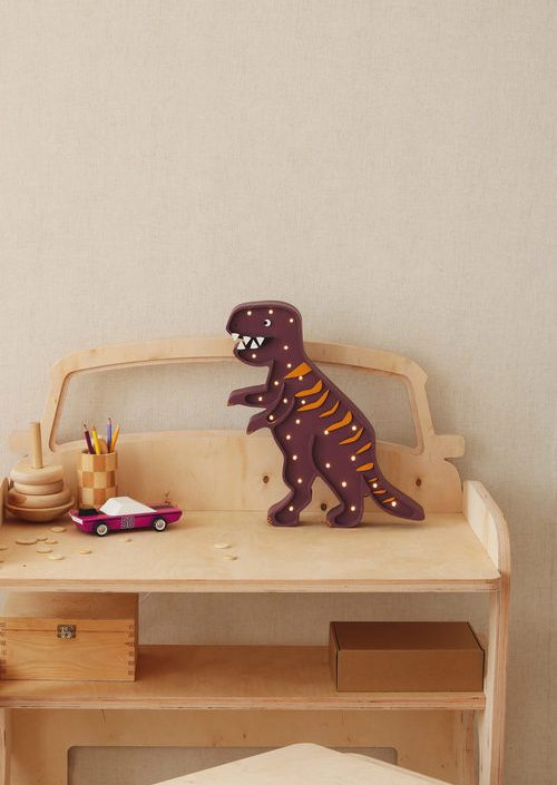 Little Lights, Nattlampe til barnerommet, Dino Rex Maroon