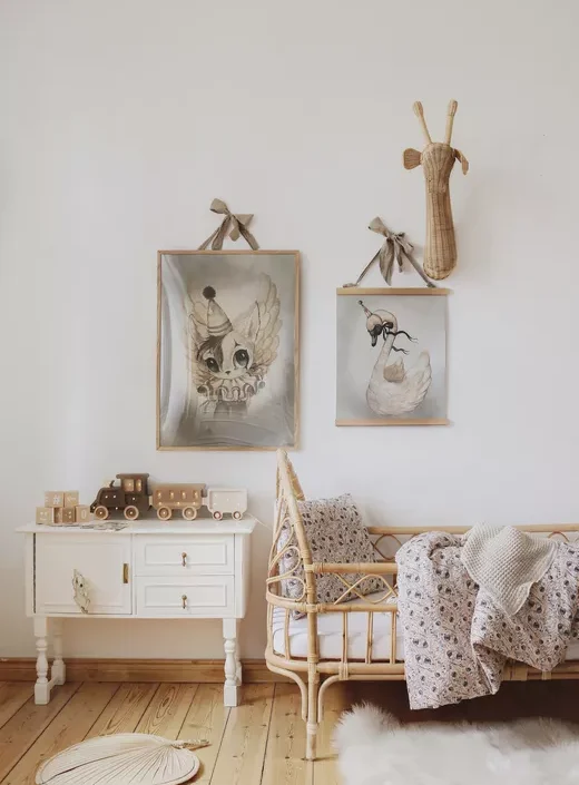 Little Lights, Nattlampe til barnerommet, Brun/Beige Tog