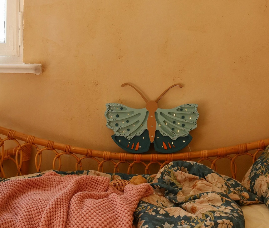Little Lights, Nattlampe til barnerommet, Sommerfugl Daisy Blue - Bilde 3