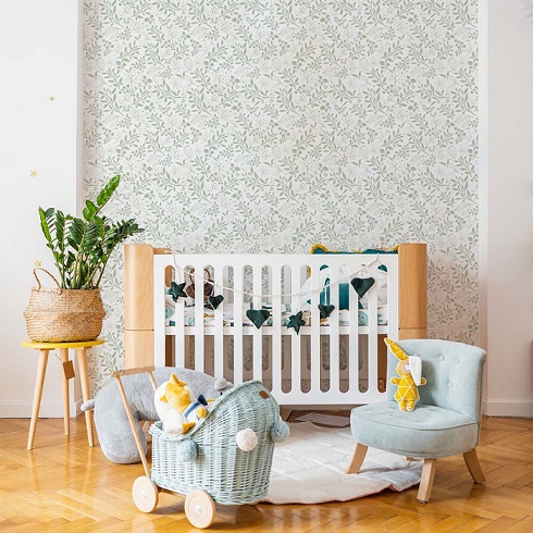 Dekornik, tapet Subtle Flowers Grey - Bilde 3