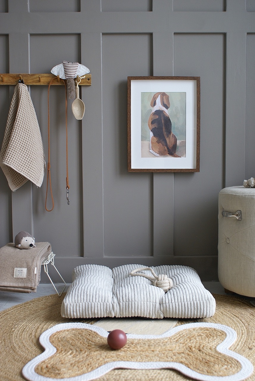 Beige pute til hundeseng (L) - Bilde 5