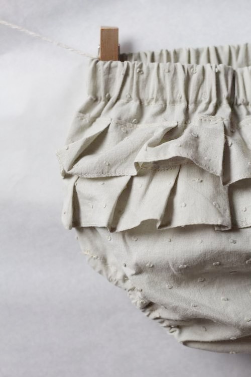 Beige bloomers med volang - Bilde 4