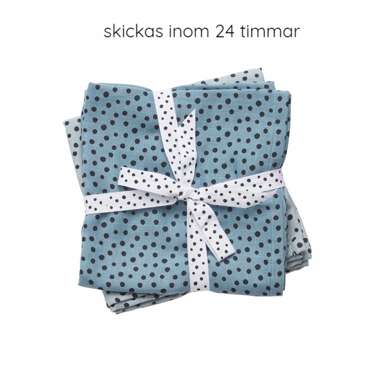Koseklut happy dots blå 2-pack , Done by Deer
