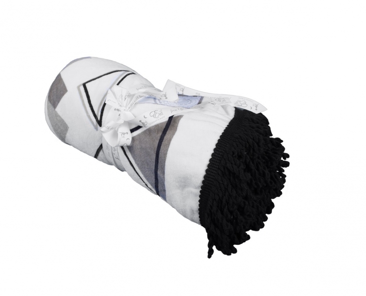 Strandhåndkle/Teppe/Lekematte, black&white - Bilde 4