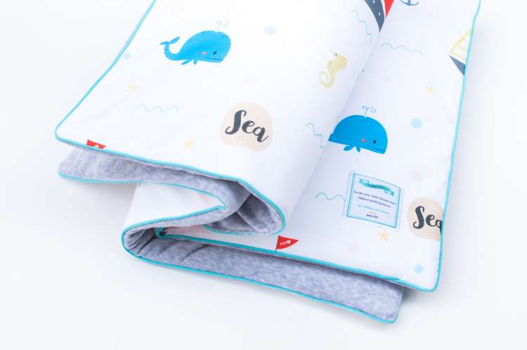 Barneteppe, babyteppe, lekematte 80x100 sea adventures