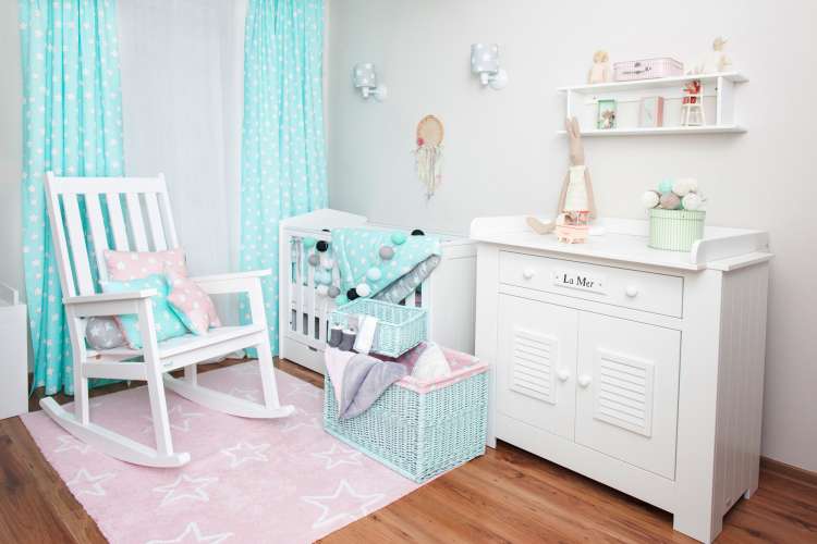 Babyteppe 80x100 rosa stjerner - Bilde 3