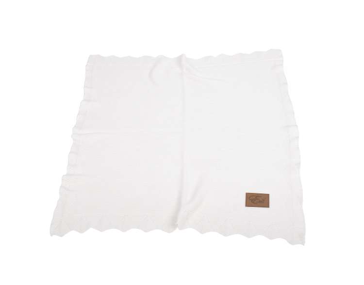 Barnepledd kashmir 80x100, ecru
