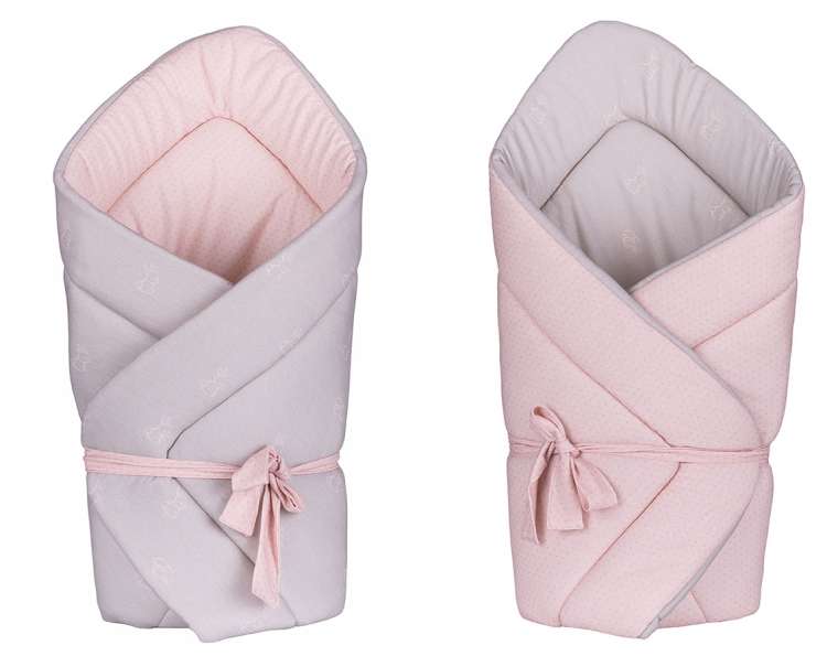 Sovepose pink rabbits grey dots