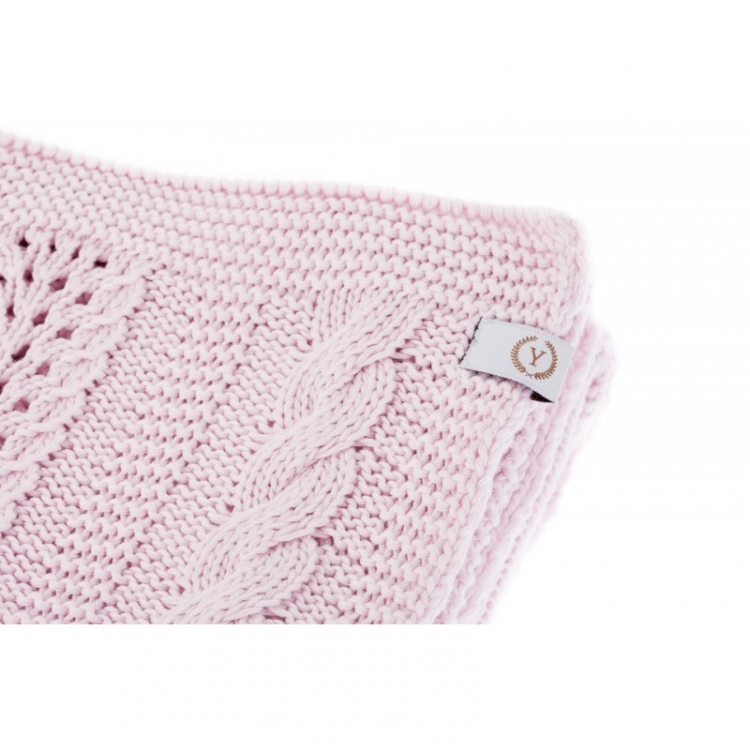 Rosa strikket barnepledd dreamy, YOSOY - Bilde 2
