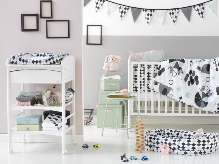 Vimpel til barnerommet, NG baby harlequin black - Bilde 2
