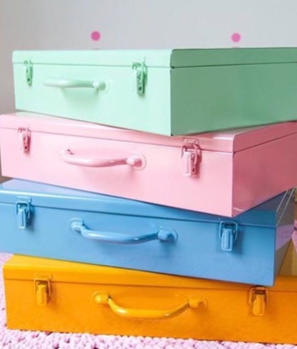 Koffert oppbevaring , rosa