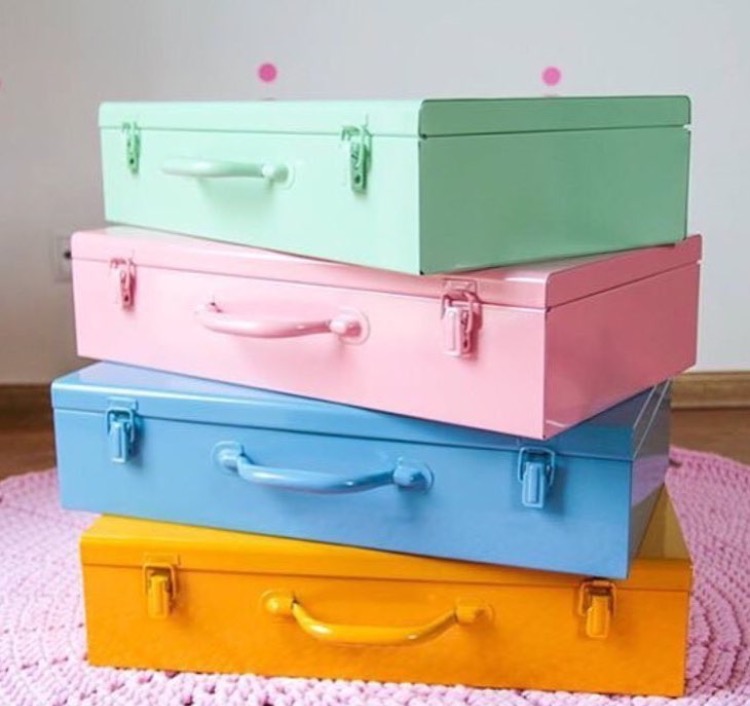 Koffert oppbevaring , rosa - Bilde 2