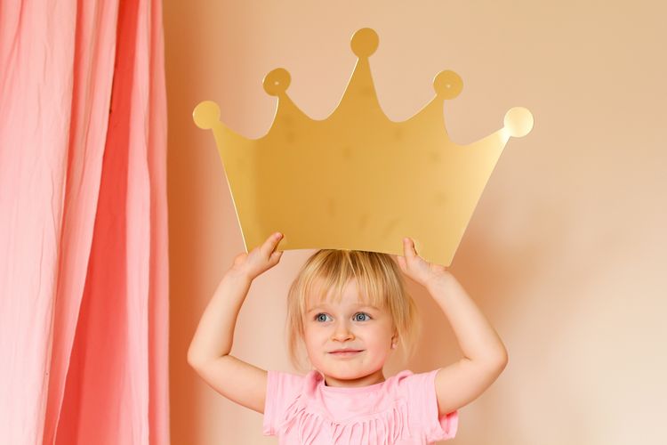 Speil stort gull prinsessekrone til barnerommet - Bilde 2