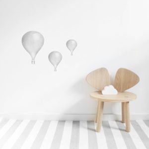 Lysgrå Luftballonger veggklistremerker, Stickstay