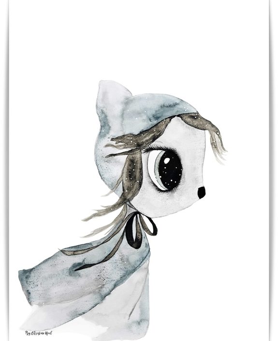 Plakat Misty A3, By Christine Hoel, Bilde til barnerommet
