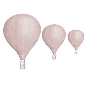 Gammelrosa Luftballonger veggklistremerker, Stickstay