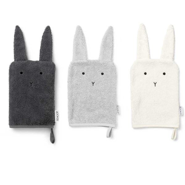 Liewood vaskekluter 3-pack Sylvester rabbit