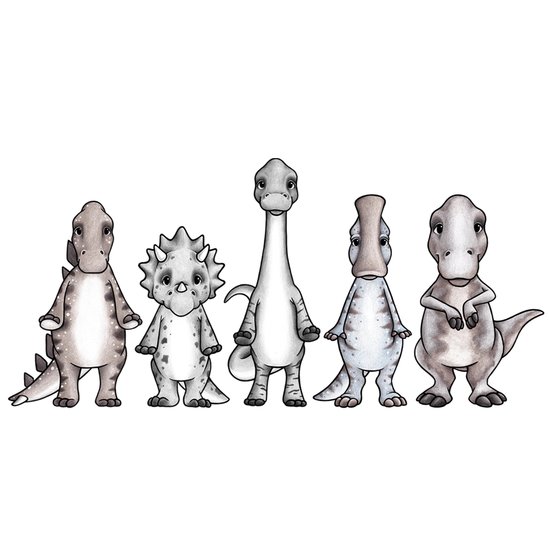 Dino venner veggklistremerker, Stickstay