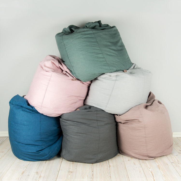 NG Baby, sittepose i lin, lysgrå, mood - Bilde 3
