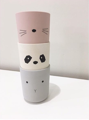 Liewood, Bente kopp - 2 pack, panda creme de la creme - Bilde 2