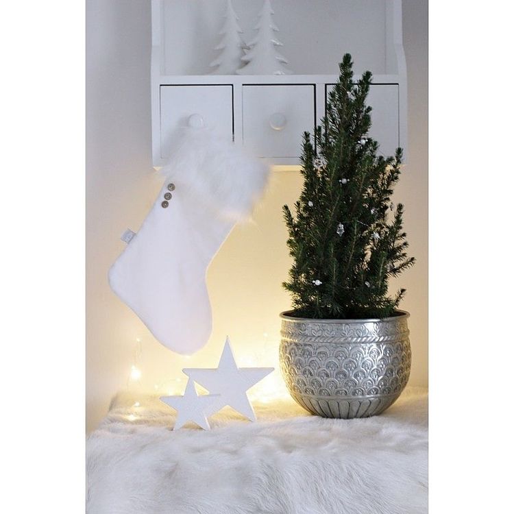 Cotton & Sweets, hvit julesokk - Bilde 2