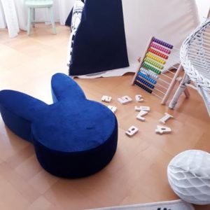 Sittepouf Navy Kanin til barnerommet, Babam