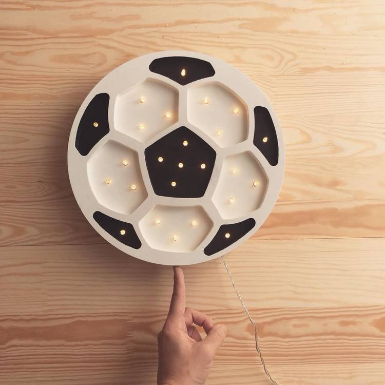 Nattlampe til barnerommet fotball lampe , Little Lights