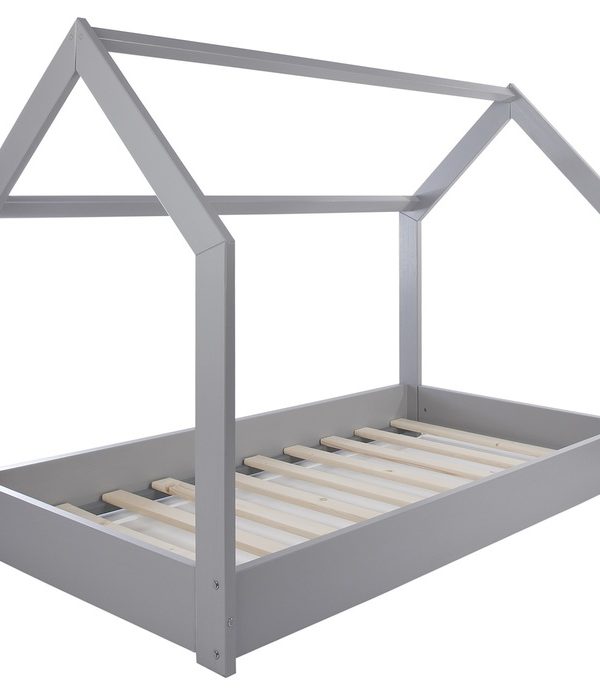 Grå barneseng 80x160 til barnerommet