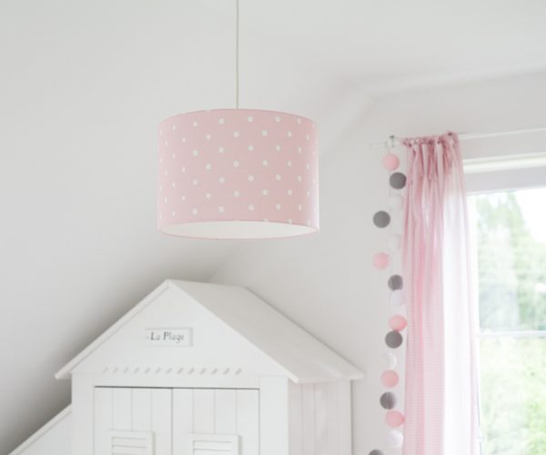 Lamps&Company, Taklampe til barnerommet, Lovely dots pink