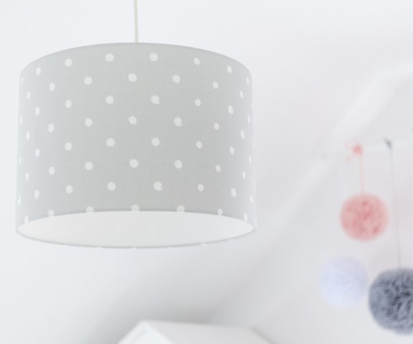 Lamps&Company, Taklampe til barnerommet, Lovely dots grå