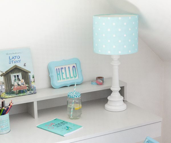 Lamps&Company, Bordlampe til barnerommet, dots mint