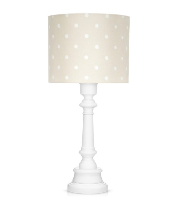 Lamps&Company, Bordlampe til barnerommet, dots beige