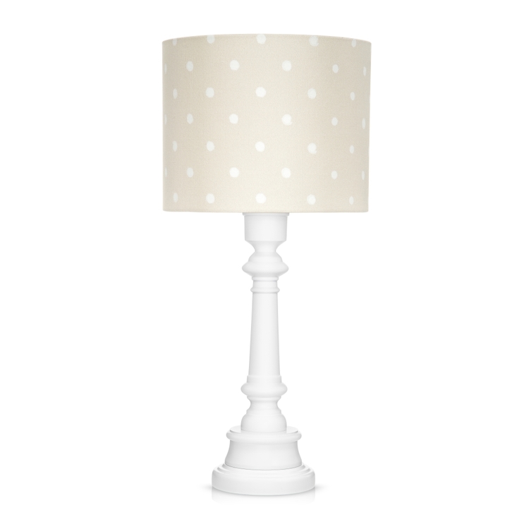 Lamps&Company, Bordlampe til barnerommet, dots beige