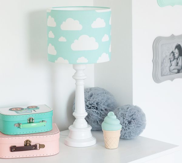 Lamps&Company, Bordlampe til barnerommet, mint sky