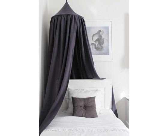 Grå pute Velvet firkant, Cotton & Sweets - Bilde 2