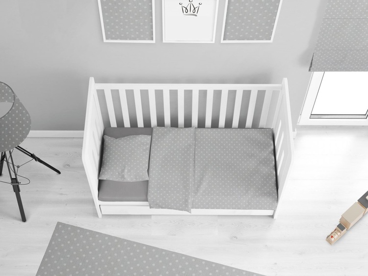 Babylove, Mørkgrå sengesett 90x160 til juniorseng/barneseng - Bilde 4