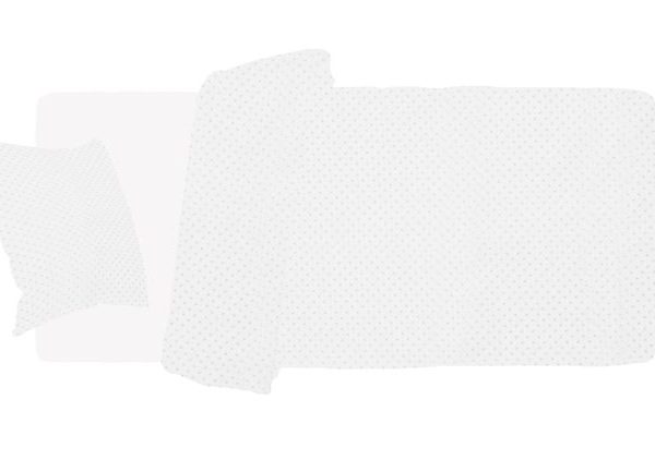 Babylove, Sengesett grå prikker 90x160 til juniorseng/barneseng