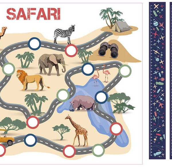 Safari klistremerke til Ikea Lack sidebord