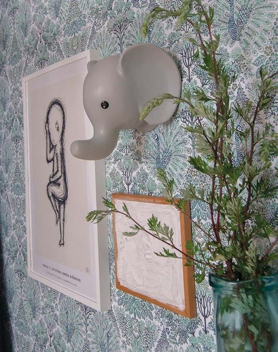 JaBaDaBaDo vegglampe trofé elefant