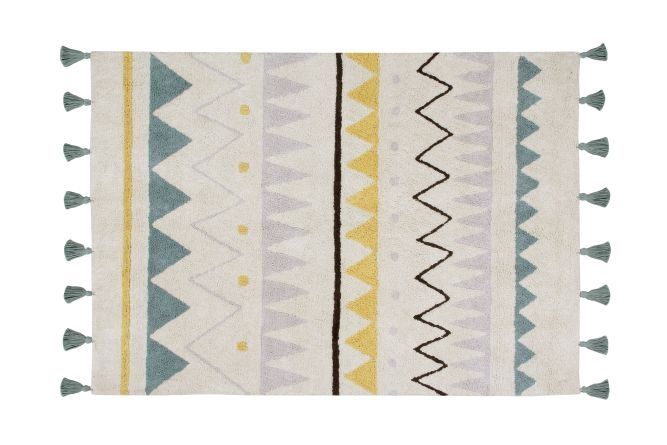 Lorena Canals, Teppe Aztec Vintage Blue