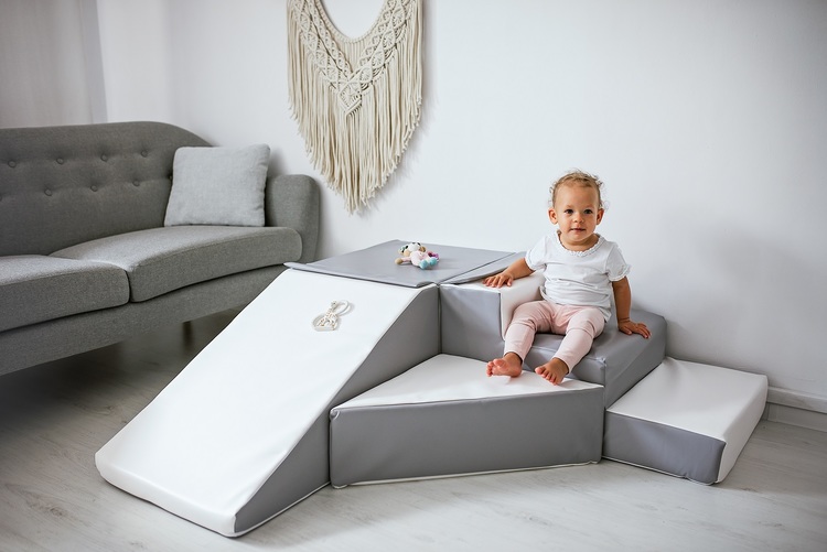 Babylove, Byggbar sklibakke hvit/grå - Bilde 5