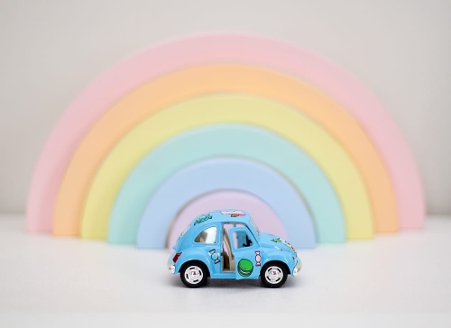 Lekebil stor Volkswagen Classic Beetle candy blå - Bilde 3