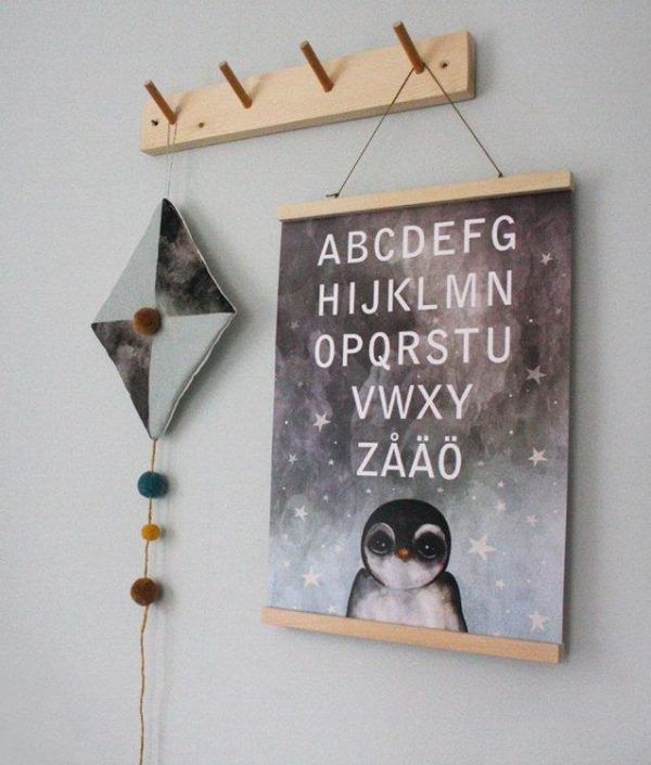 Dessin Design, plakat ABC pingvin A3