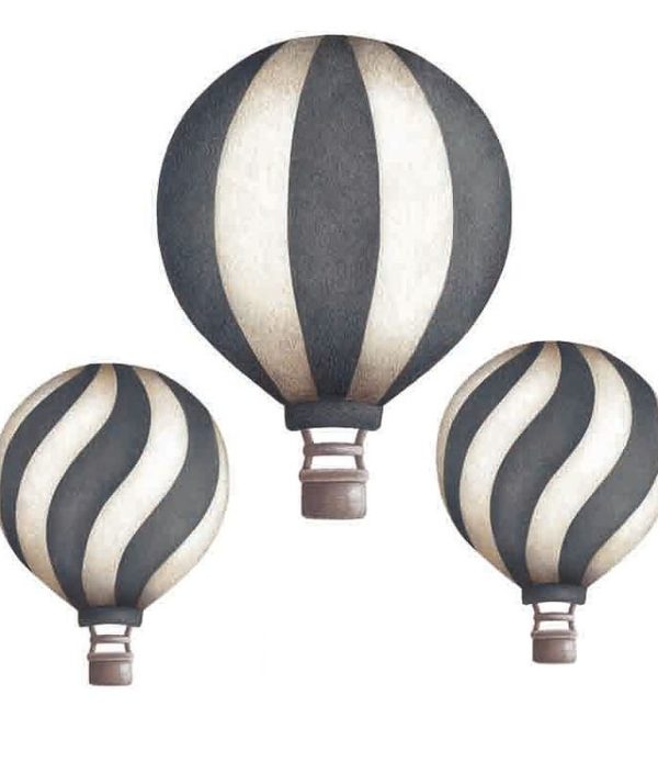 Mørkeblå Luftballonger vintage veggklistremerker, Stickstay
