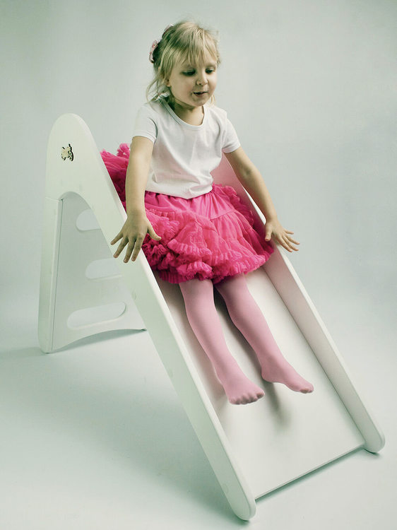 Babylove, hvit rutsjebane i tre - Bilde 2