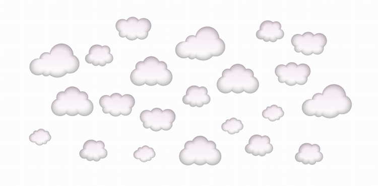 Babylove, rosa sky wallstickers 22 stk. - Bilde 4