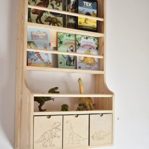 Vegghylle Dino med tre skuffer, Cameleon