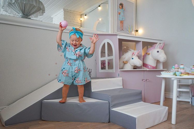 Babylove, Byggbar sklibakke hvit/grå - Bilde 10